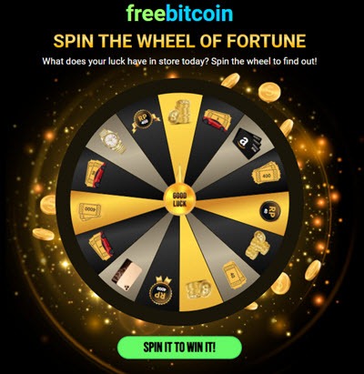 Free Bitcoin Wheel of fortune Play