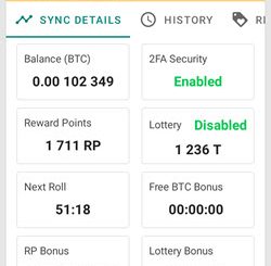 FreeBitco in BitBot Auto Roll Sync Details